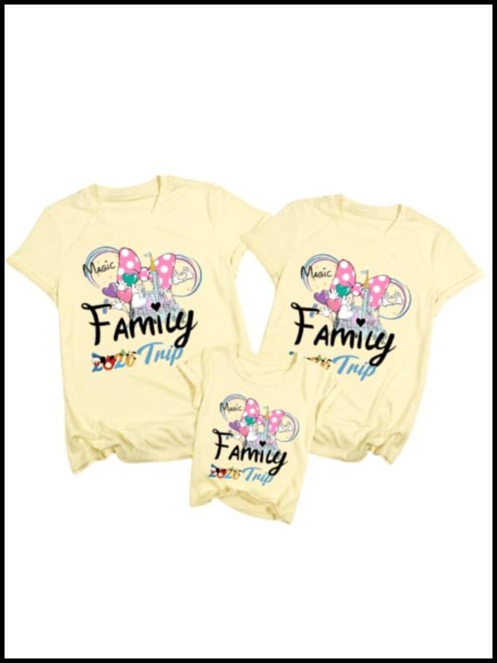 Family Vacation Matching Graphic Tee Short Sleeve Crew Neck Polyester Cotton